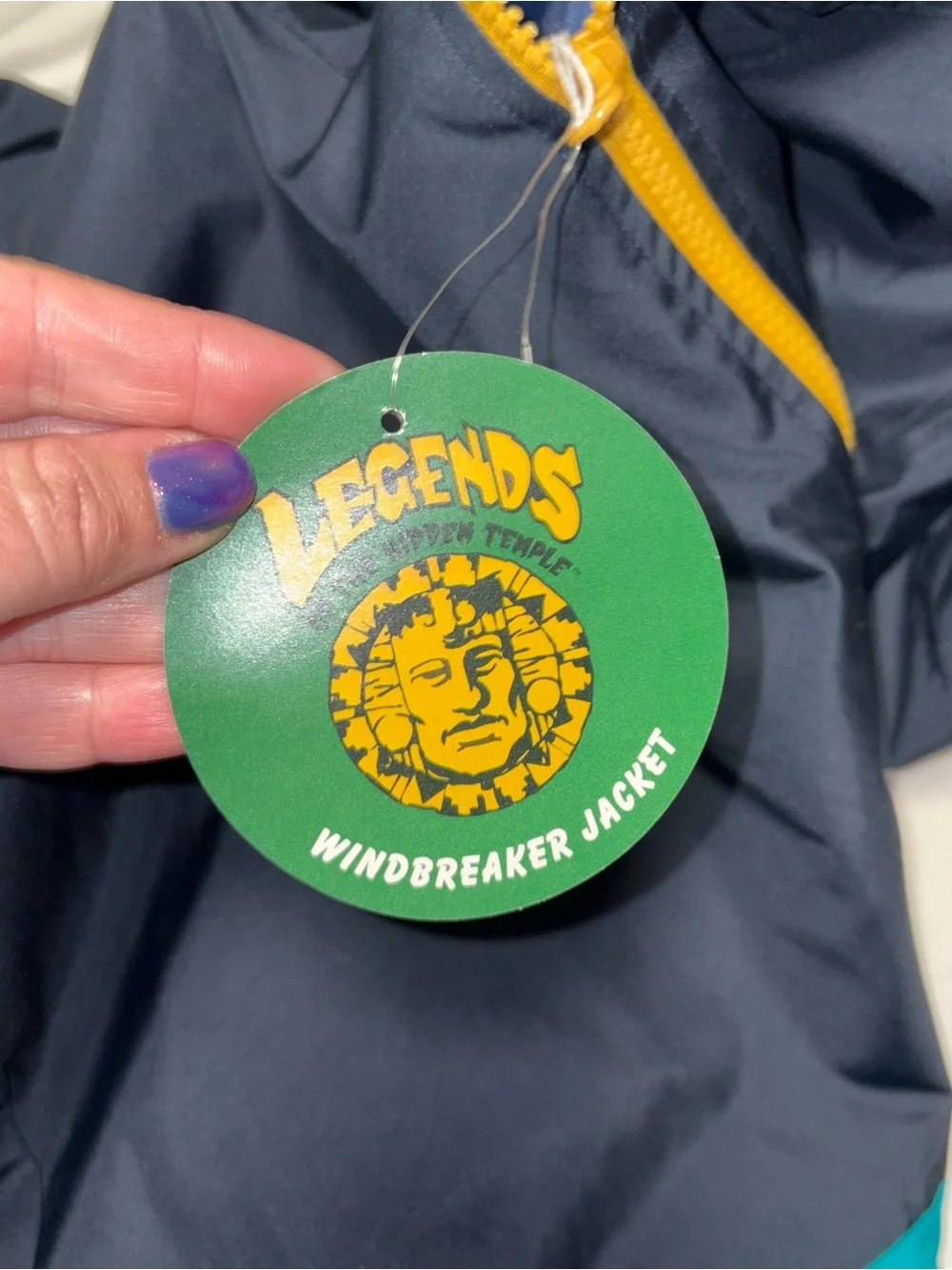 Nickbox legends of the hidden temple windbreaker jacket XL Nickelodeon 90s